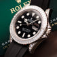 Rolex Yacht-Master White Gold Baguette Bezel and diamond case Black Dial 42mm
