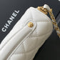 Chanel Mini Rectangular Top Handle Flap Bag – White Lambskin (Ultra Premium)